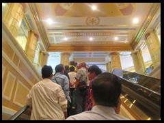 The Venetian Macao Resort Hotel and Casino, escalator near the entrance.